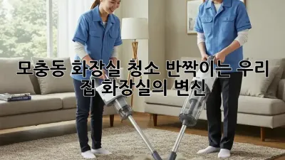 모충동 화장실 청소, ✨반짝이는 우리 집 화장실의 변신!✨